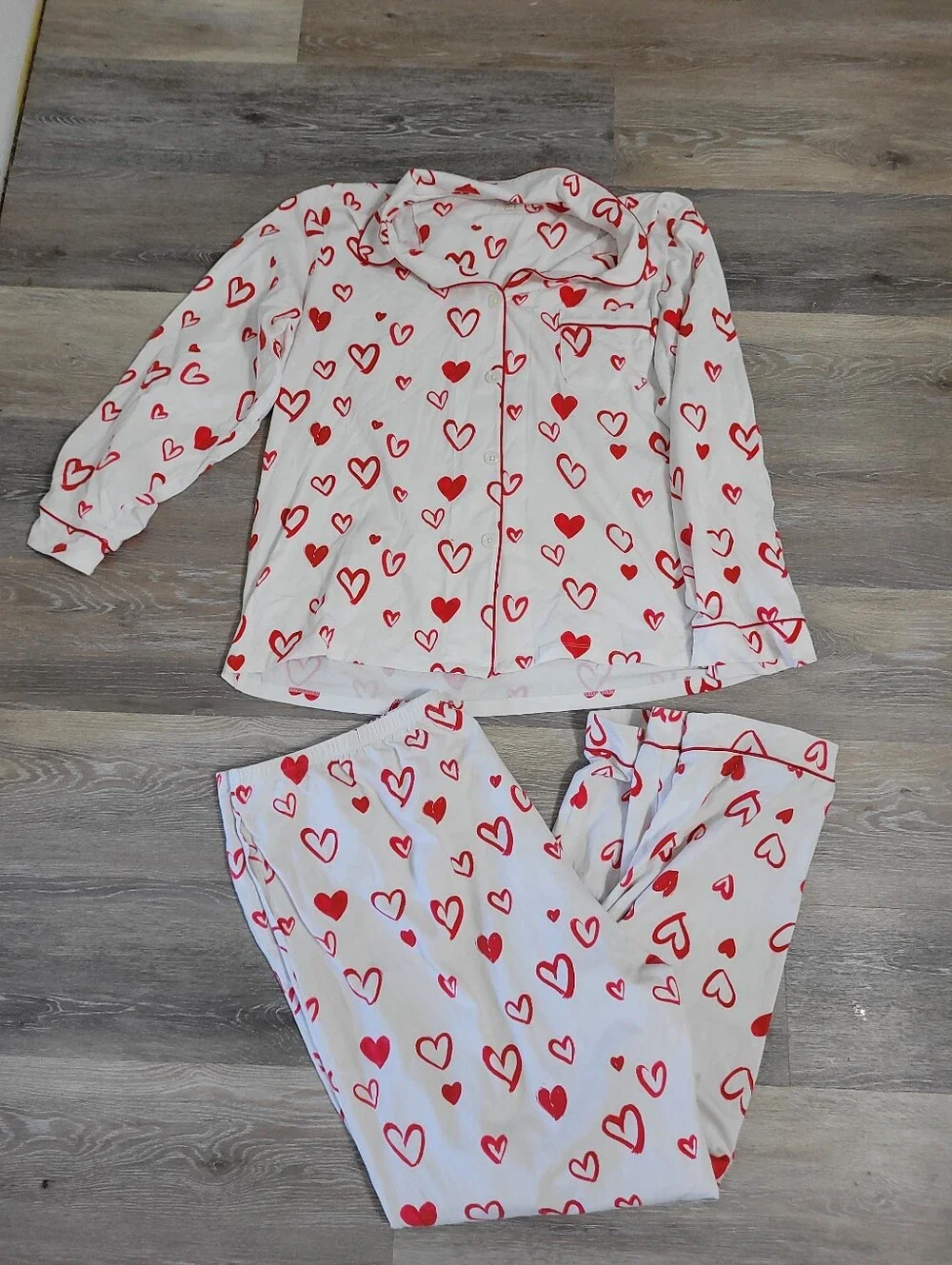 Organic Cotton Bedhead Pajamas Love Is In The Air 2x Set Stretch Cozy